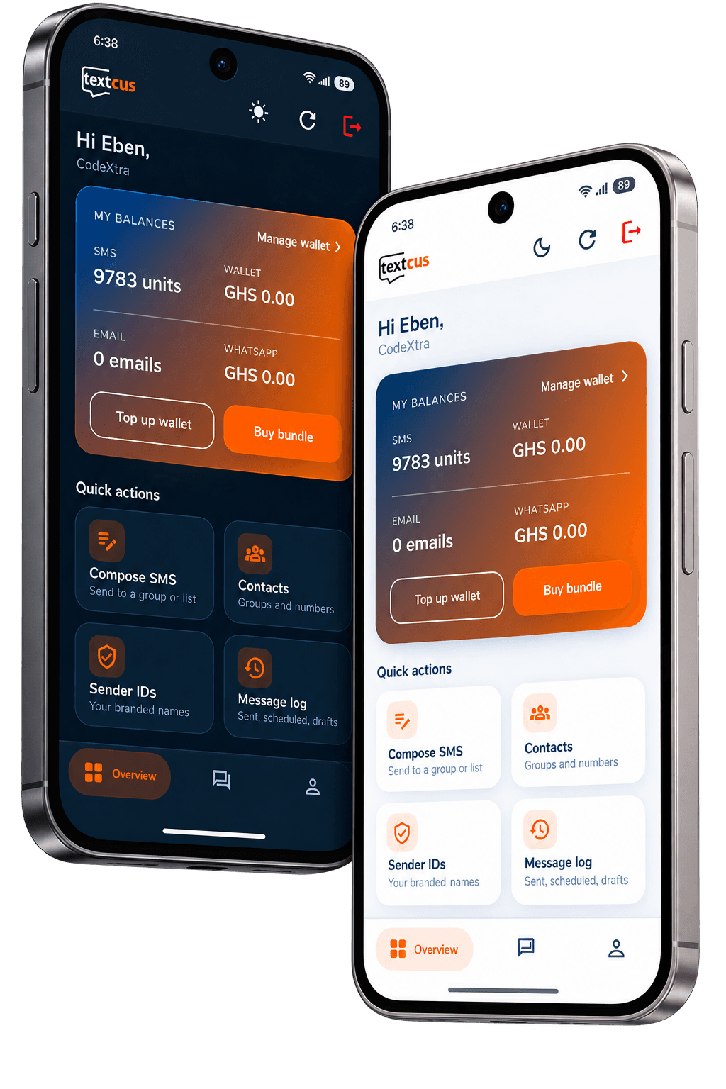 TextCus Mobile App